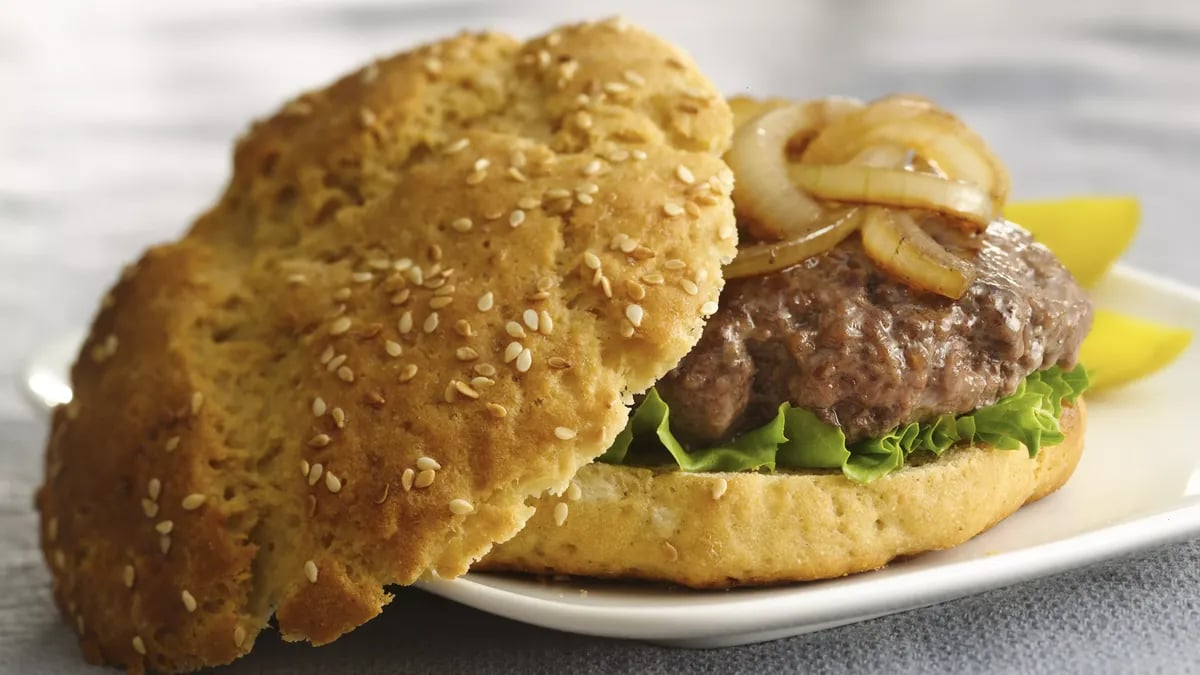 Gluten-Free Sesame Seed Hamburger Buns