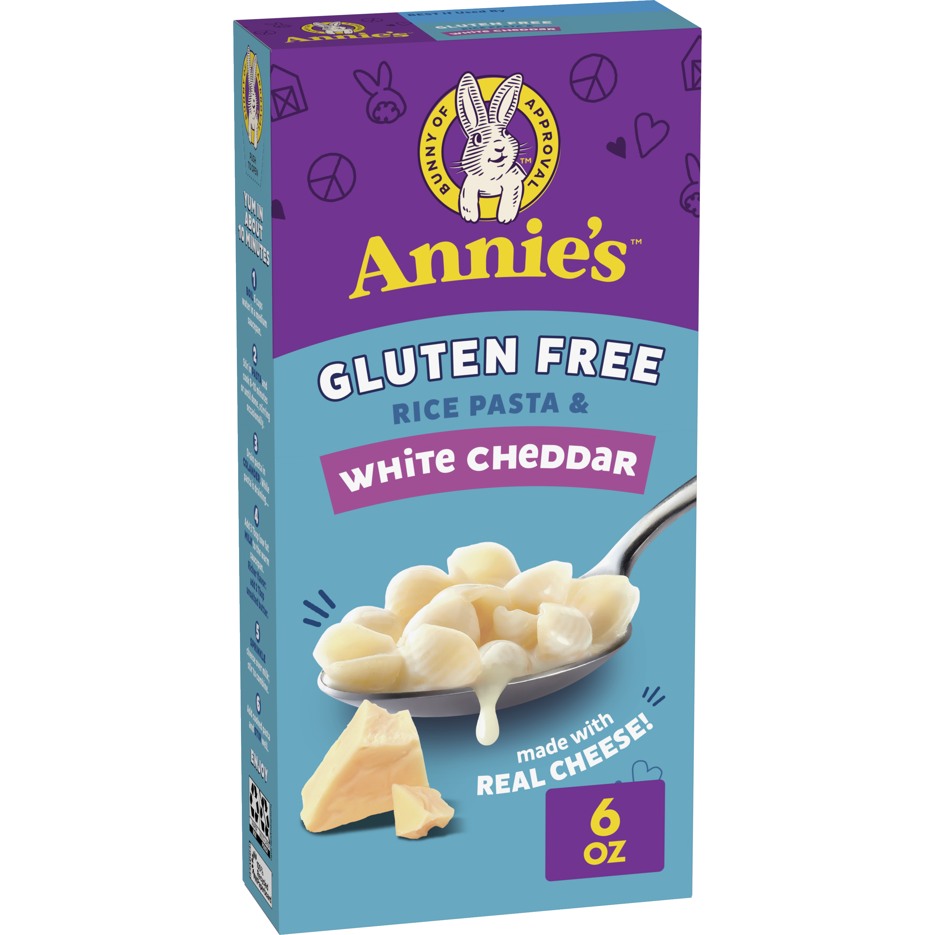 Gluten Free Rice Shells Creamy White Cheddar Annie's