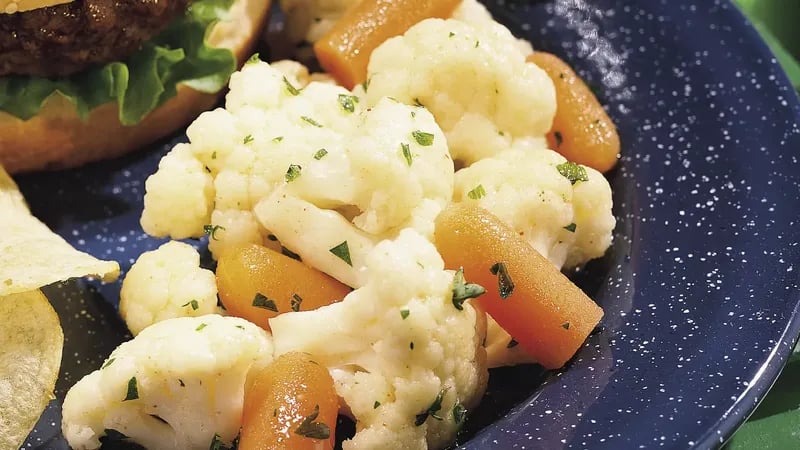 Cumin-Marinated Cauliflower and Carrot Salad