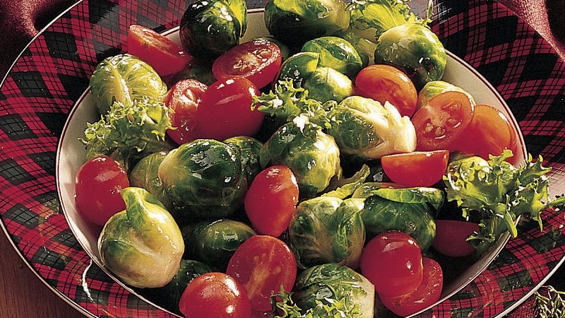 Cherry Tomato-Brussels Sprouts Salad