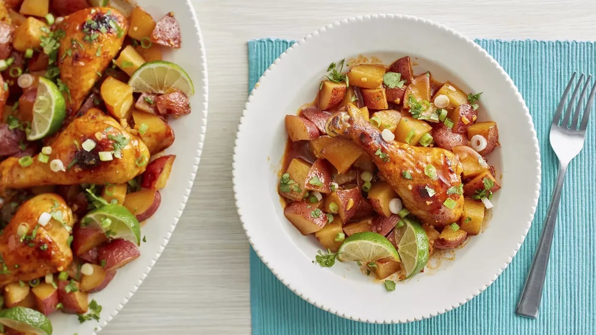 Slow-Cooker Mexican Honey Garlic Chicken and Potatoes