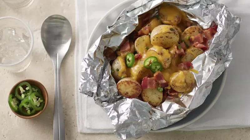 Cheesy Bacon Ranch Potato Foil Packs