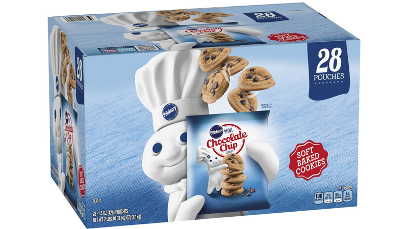 Pillsbury Soft Baked Mini Chocolate Chip Cookies, 28 ct, 42 Pillsbury Soft Baked Mini Chocolate Chip Cookies, 28 ct, 42