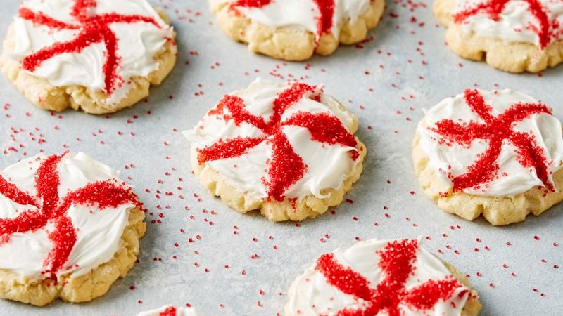 Peppermint candy cookies