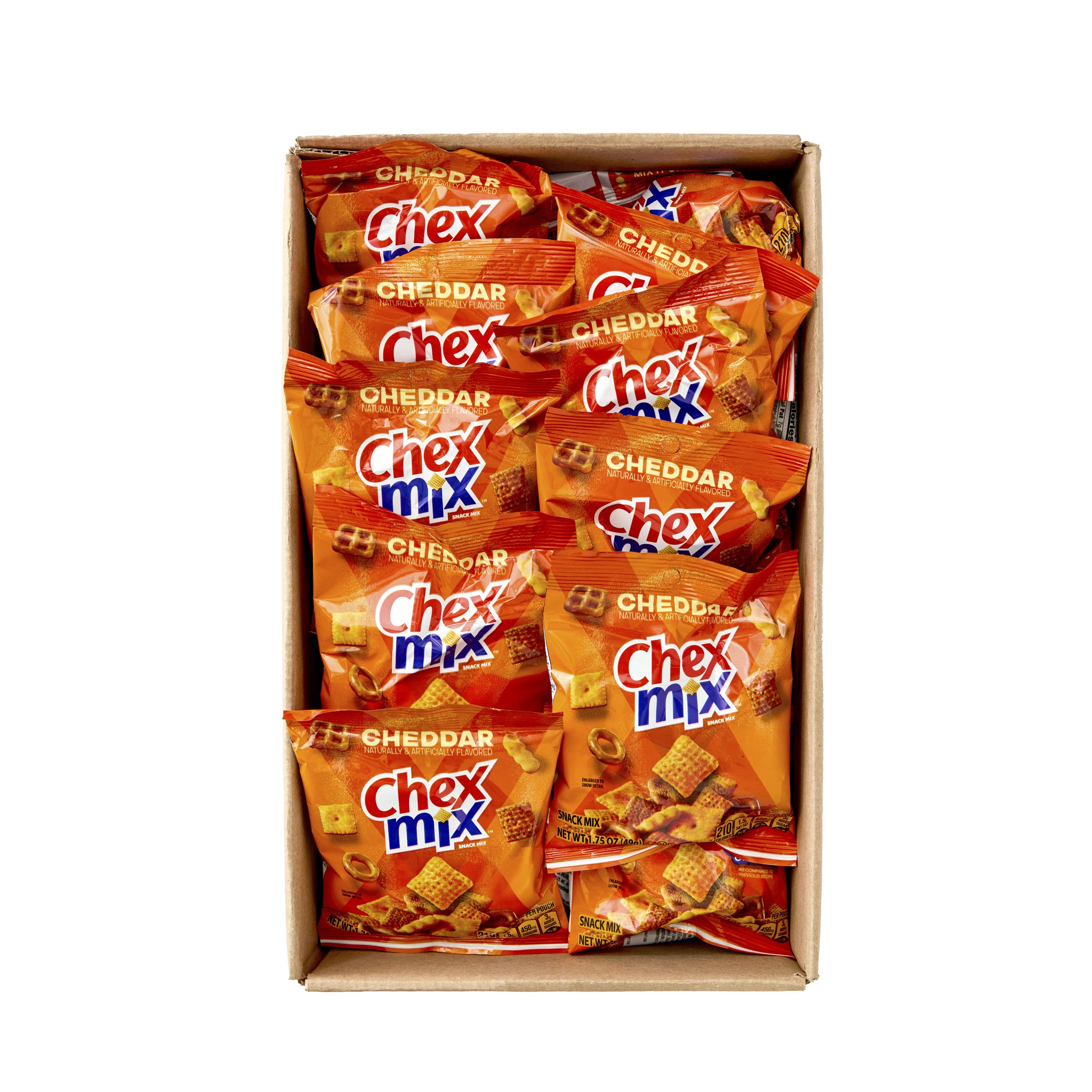 Chex Mix™ Snack Mix Single Serve Cheddar (60 ct) 1.75 oz Chex Mix™ Snack Mix Single Serve Cheddar (60 ct) 1.75 oz
