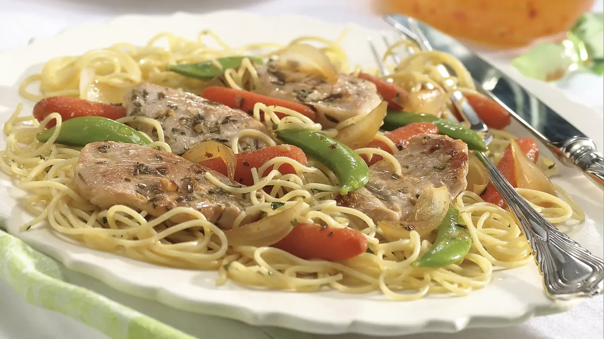 Turkey Scaloppine with Vegetables