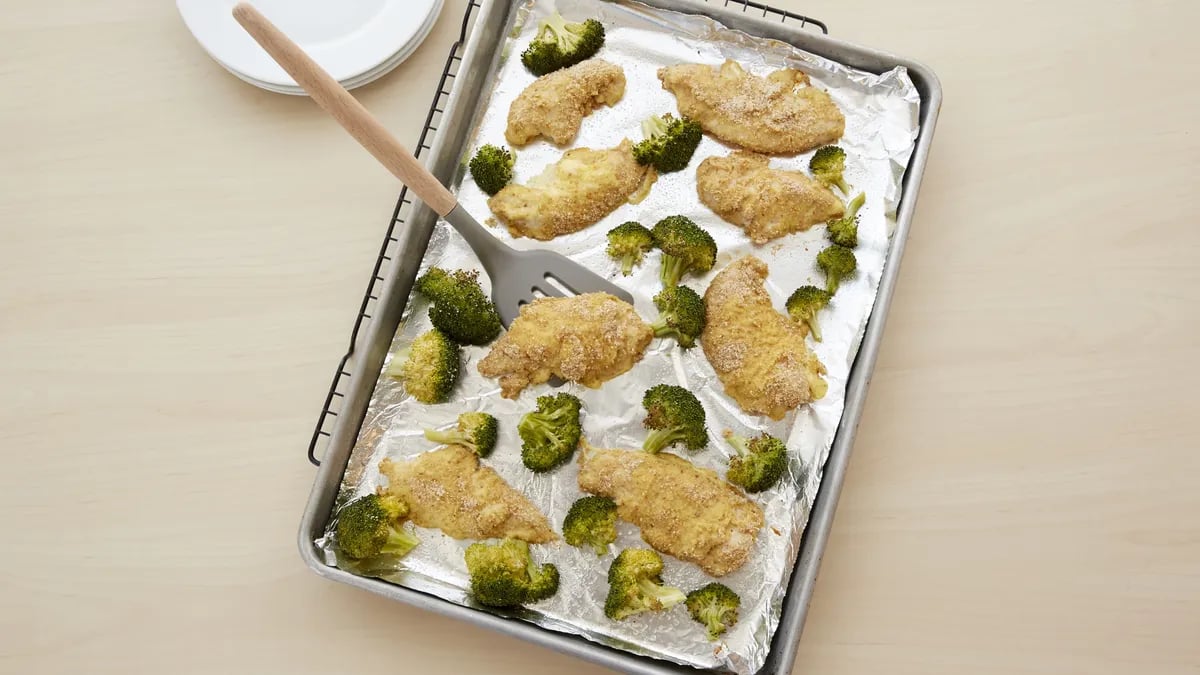 Sheet-Pan Chicken and Broccoli