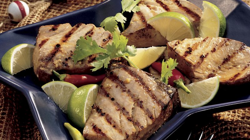 Grilled Ginger-Lime Tuna Steaks