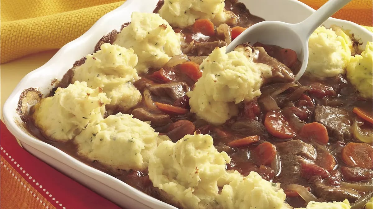 Potato-Topped Oven Swiss Steak