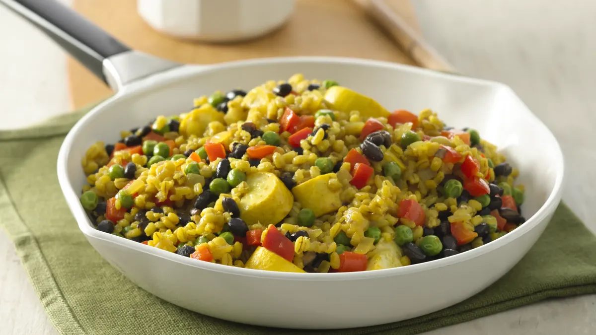 Barley and Black Bean Pilaf