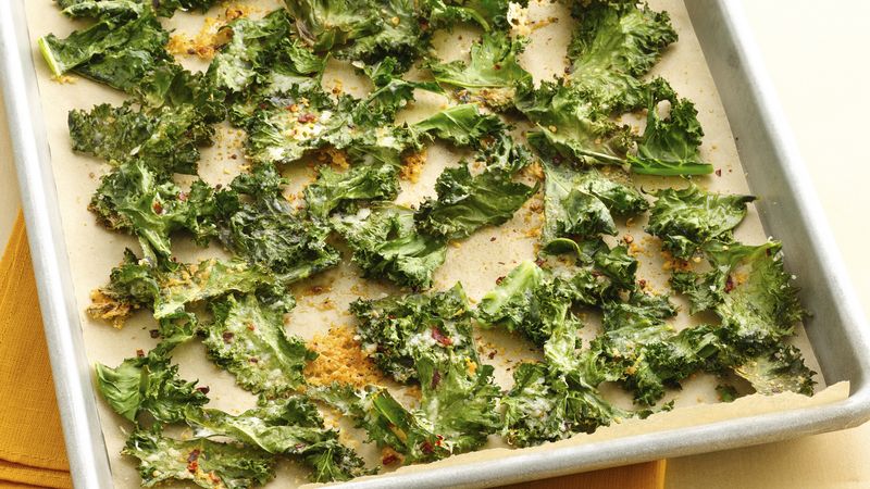 Gluten-Free Kale Chips with Parmesan