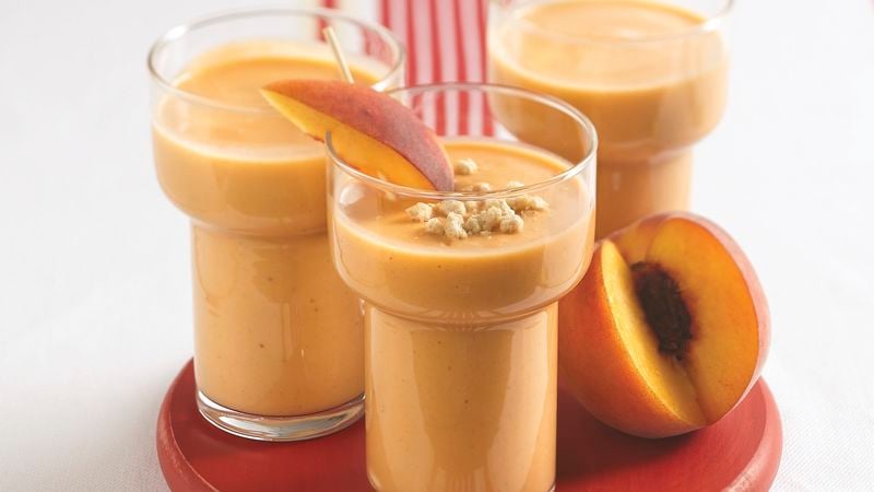 Honey Nut-Peach Smoothies