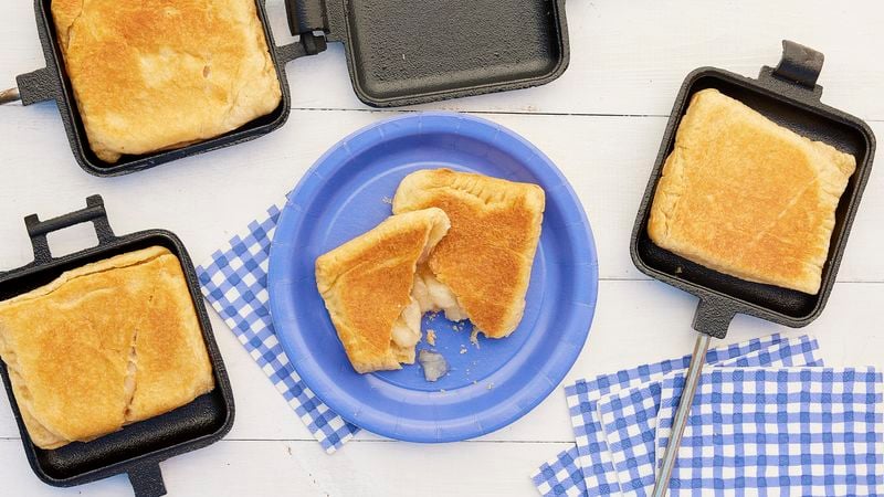 Pie Iron S'mores Sandwiches - Camping Answer