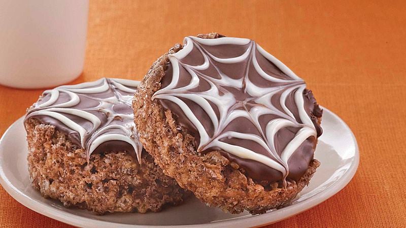 Chocolate Spiderweb Treats