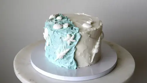 Aquamarine-Inspired Lemon Birthday Cake