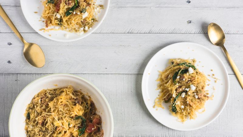 Spaghetti Squash with Pancetta | Progresso