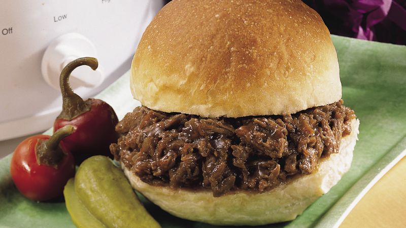 Easy Slow-Cooked Bbq Beef Sandwiches