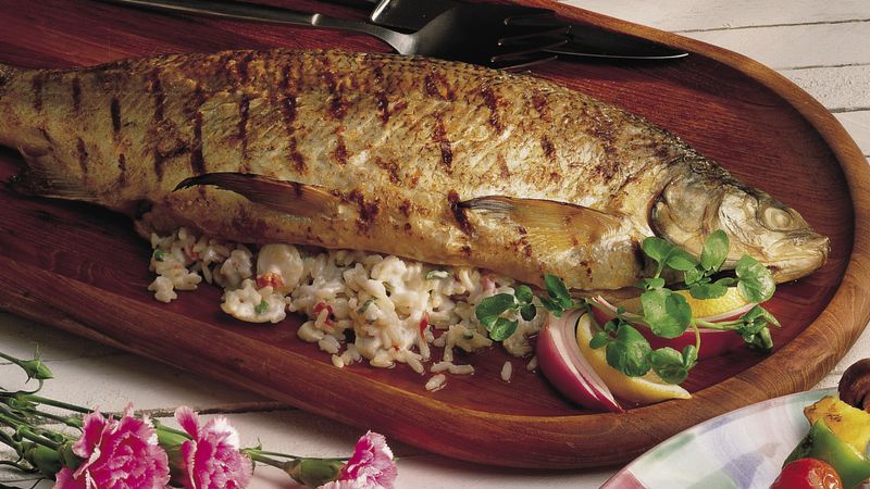 Grilled Whitefish with Stuffing