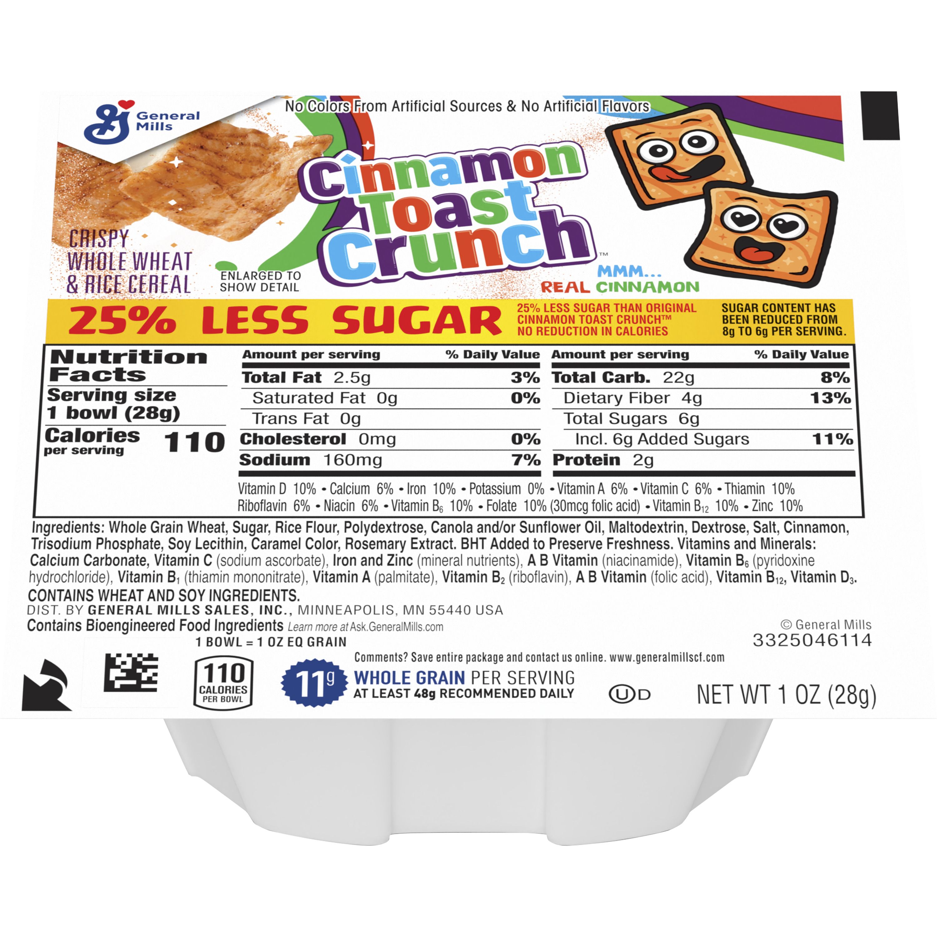 Cinnamon Toast Crunch Cereal 25 Less