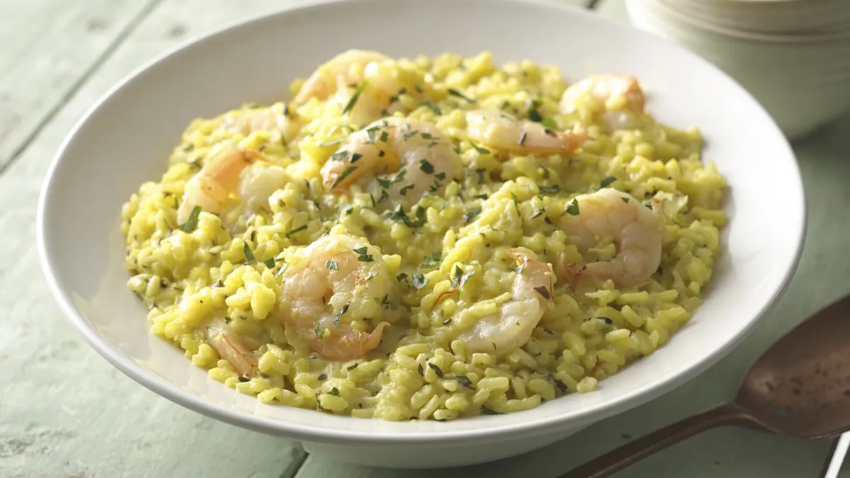 Saffron-Shrimp Risotto