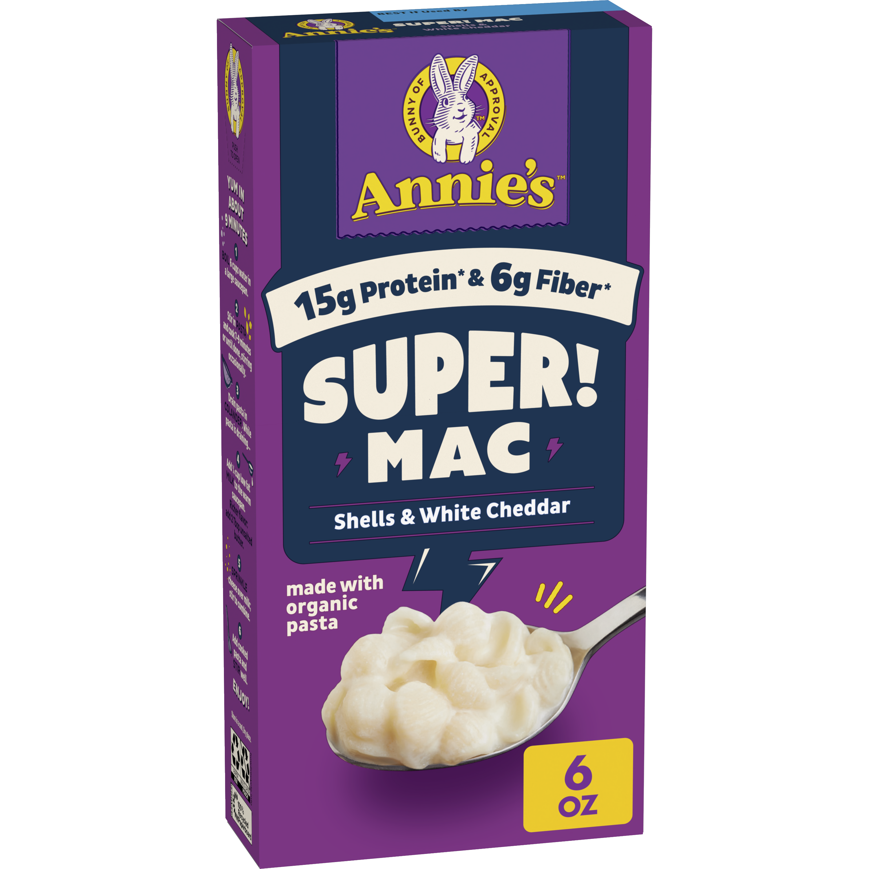 Annie's SUPER! Mac Shells & White Cheddar | Annie's Homegrown