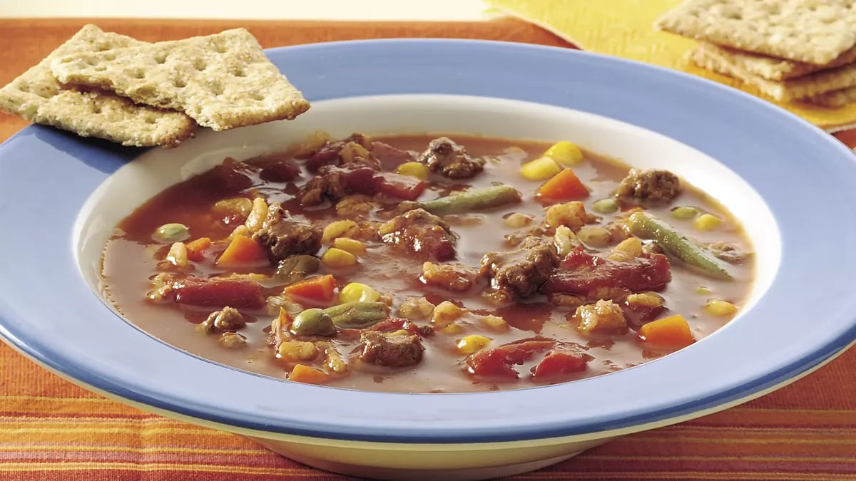 Vegetable-Beef-Barley Soup