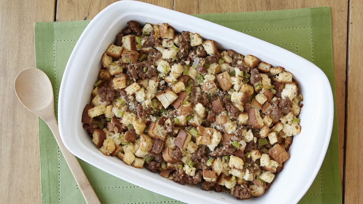 Gluten-Free Spicy Sausage Stuffing