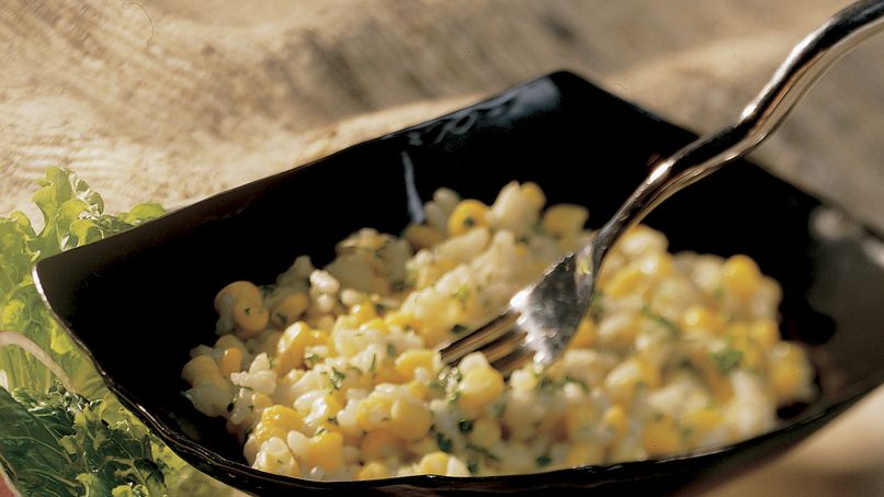 Creamy Corn and Garlic Risotto