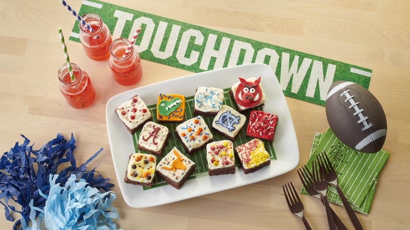 Team Spirit Frosted Brownies