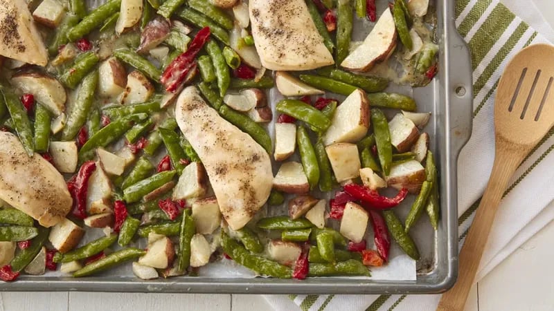 Chicken and Vegetables Sheet-Pan Meal