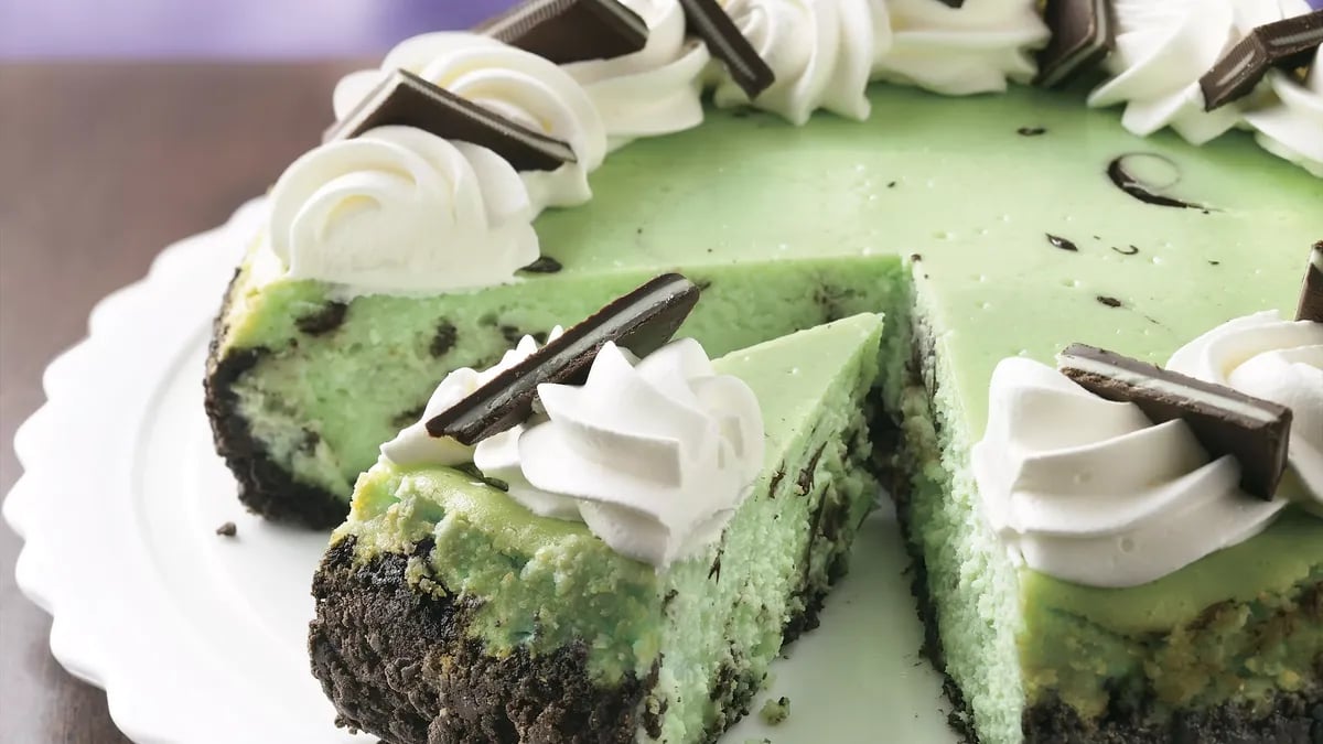 Chocolate Grasshopper Cheesecake