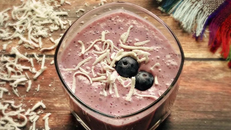 Acai, Coconut and Blueberry Smoothie