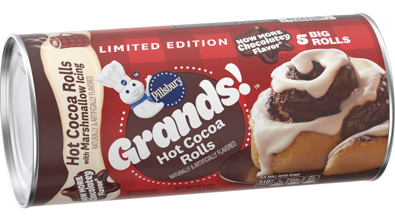Limited Edition Pillsbury Grands! Hot Cocoa Rolls with Marshmallow
