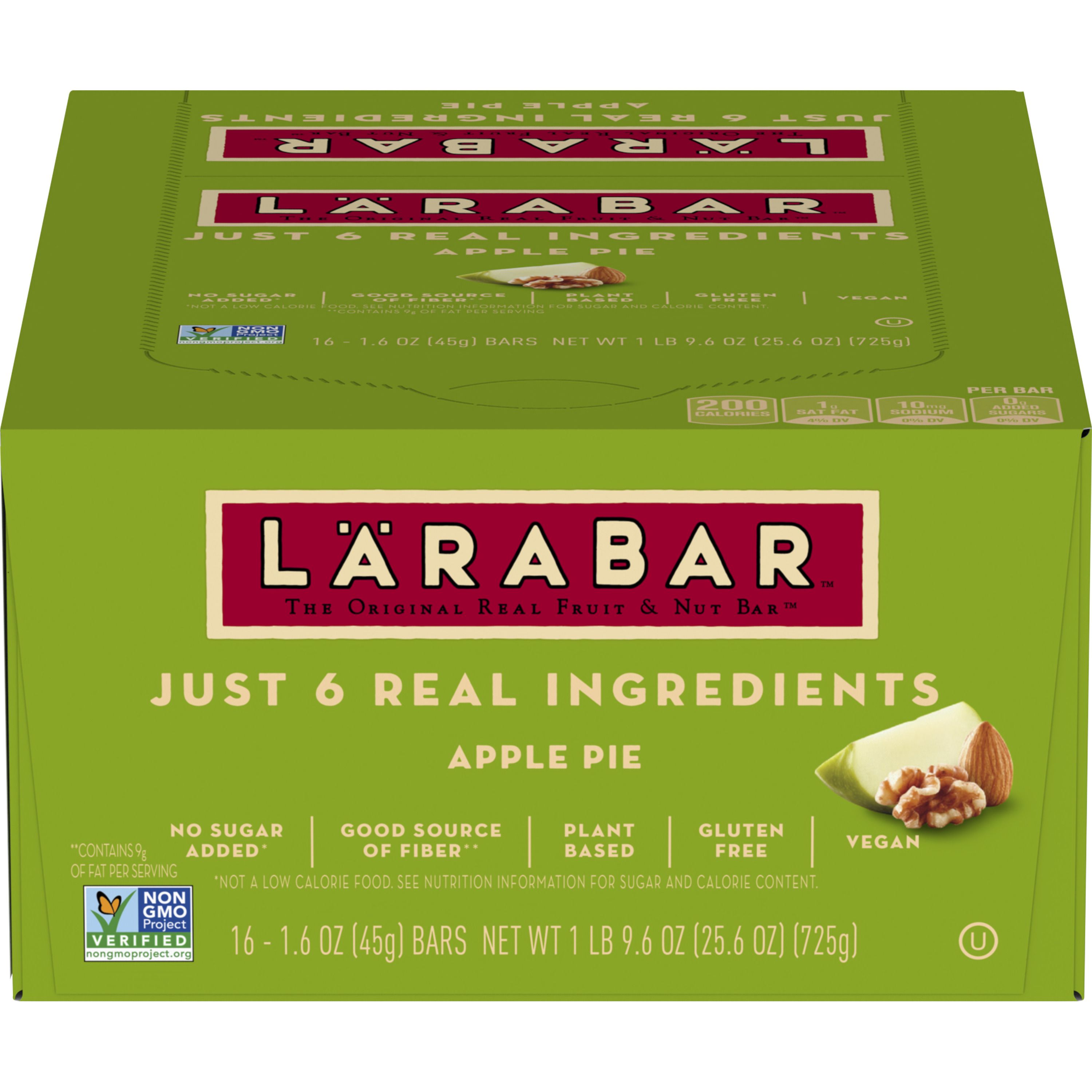 Front - 3D Larabar(TM) Fruit and Nut Bars Apple Pie (16 ct) 1.6 oz