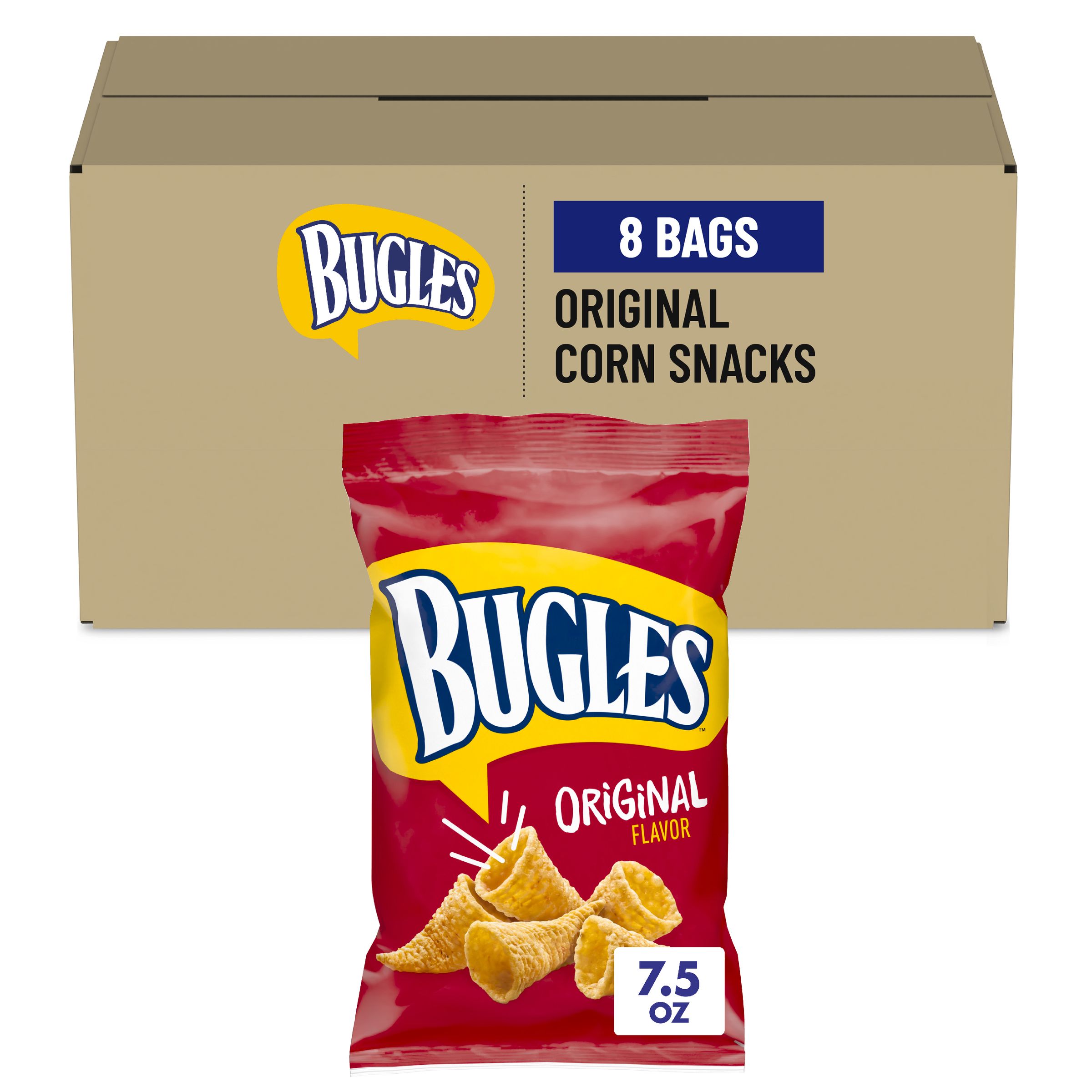  Case Optimized Hero Bugles Salty Snack Bag Original 8/7.5 OZ