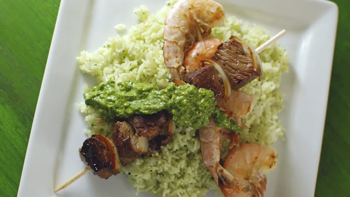 Surf and Turf Kabobs with Chimichurri