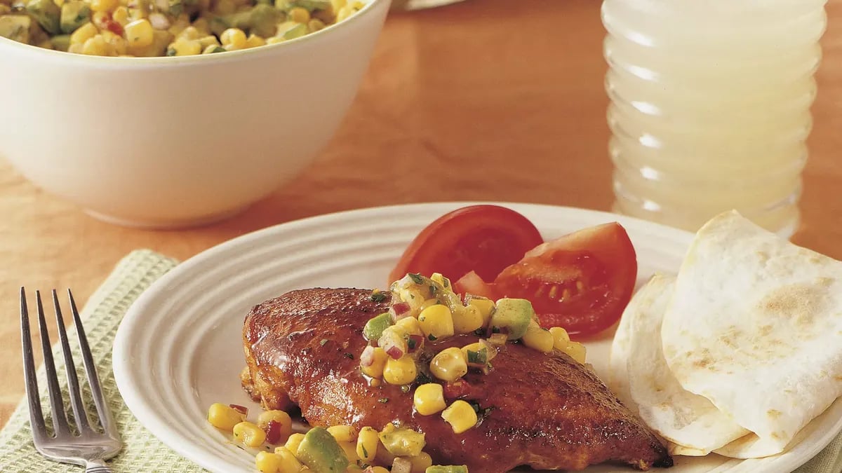 Taco Chicken with Corn Salsa