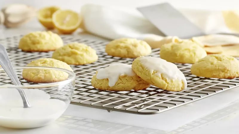 Cake Mix Gooey Butter Lemon Cookies