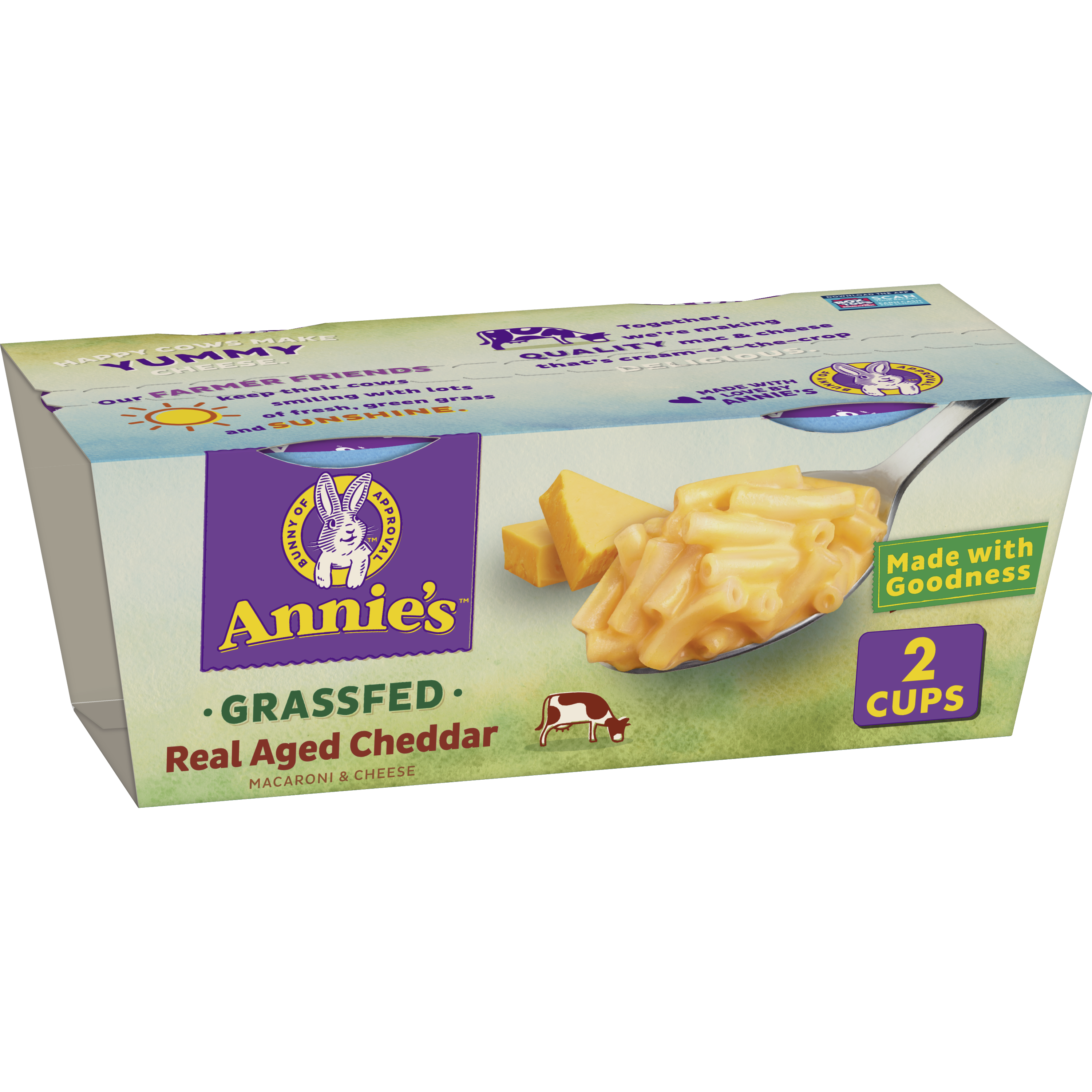 Organic Grass Fed Shells & Real Aged Cheddar | Annie's Homegrown