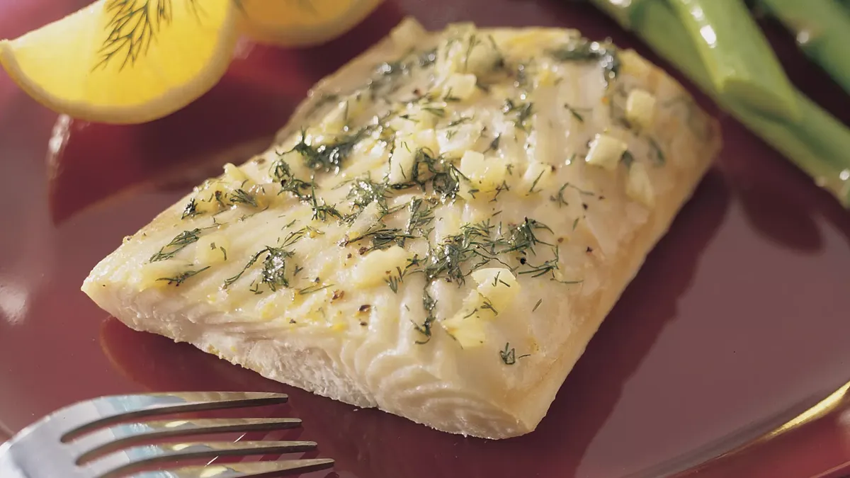 Dilled Lemon-Pepper Halibut