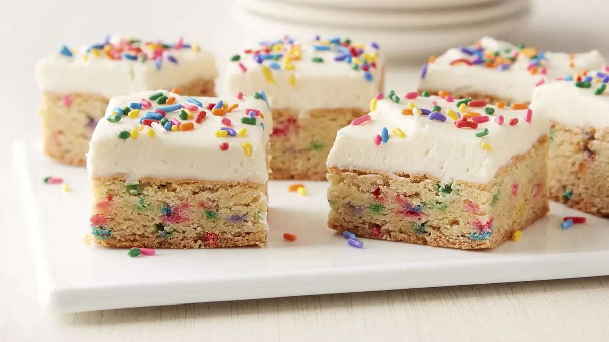 Cake Batter Cookie Bars