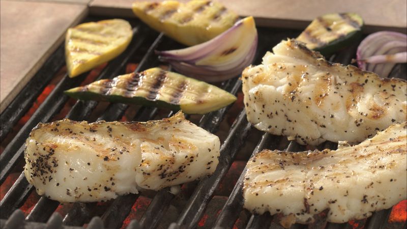 Grilled Sea Bass with Citrus-Olive Oil