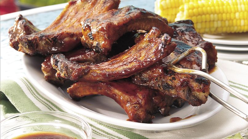 Ribs with Cherry Cola Barbecue Sauce