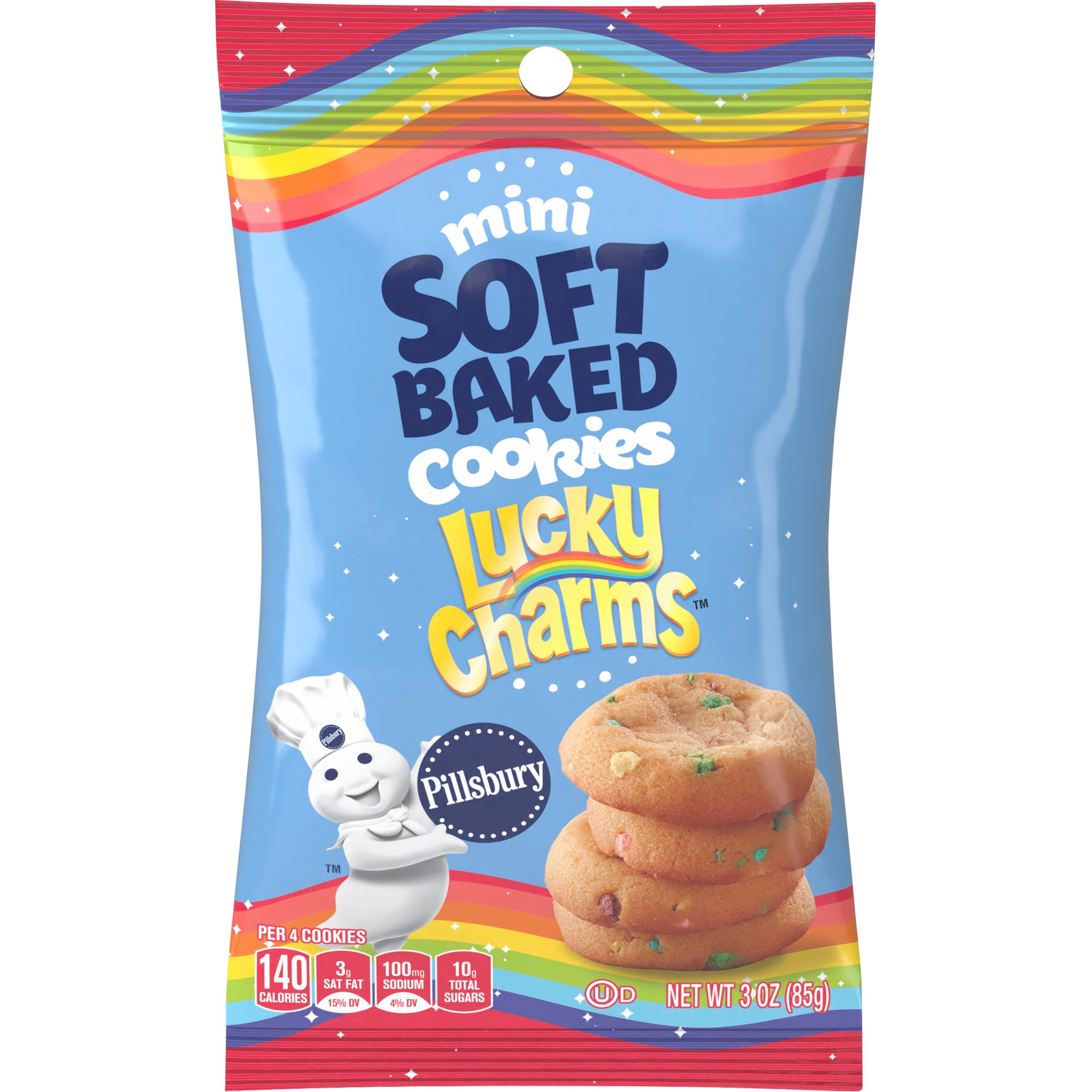 Pillsbury Soft Baked Lucky Charms Cookies, 3 OZ - Front