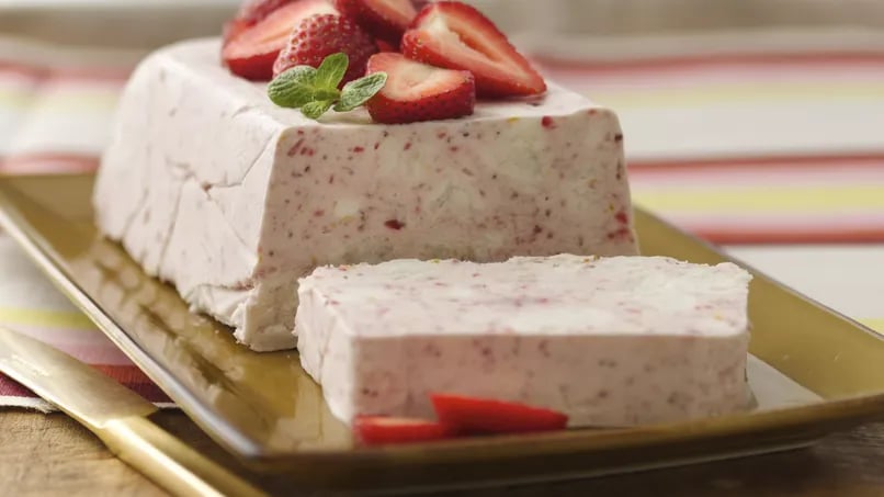 Strawberry Angel Semifreddo