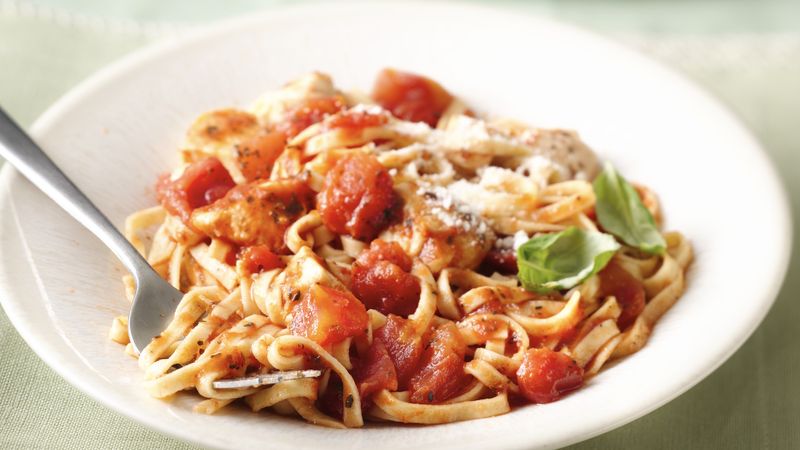 Tomato-Basil Linguine with Chicken