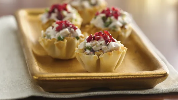 Cranberry Chicken Phyllo Cups