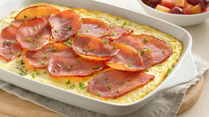 Brunch Oven Omelet with Canadian Bacon