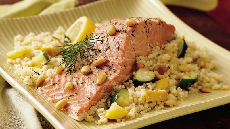 Salmon and Couscous Bake