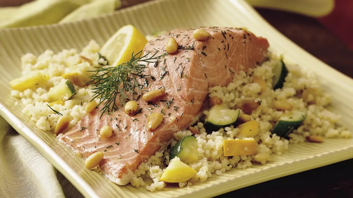 Salmon and Couscous Bake